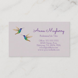 Hummingbirds Business Card Visitenkarte