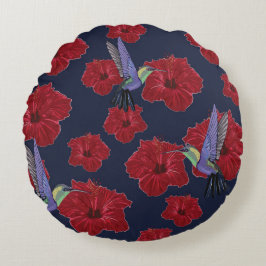 Hummingbirds Dream Rundes Kissen