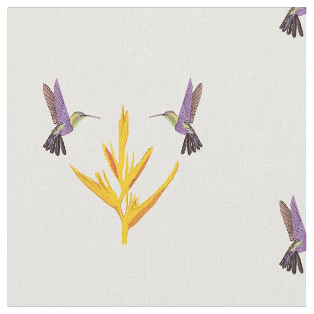 Hummingbirds Dream Stoff (Nahaufnahme)