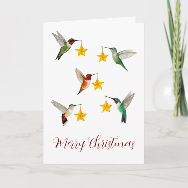 Hummingbirds Frohe Weihnachten (Vorderseite)