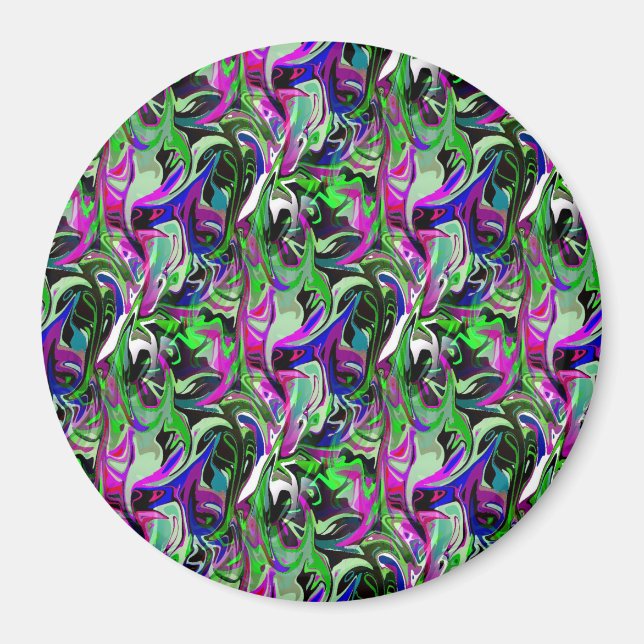 Hummingbirds in Flight.... Magnet (Vorne)