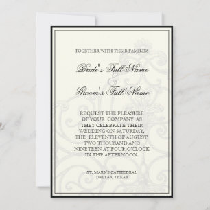Hummingbirds in Swirls - Faire-part de mariage