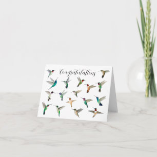Hummingbirds of North America Herzlichen Glückwuns Karte