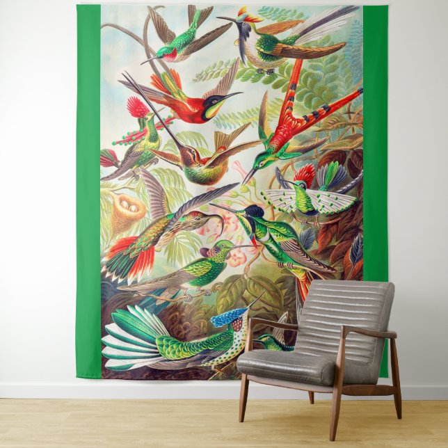 Hummingbirds print 1904 wandteppich (Beispiel)
