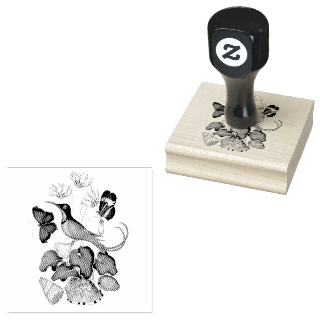 Hummingbirds Wildlife Muscheln Scrapbooking Gummistempel (Stempel)