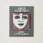 Hummingbird's Wing Jigsaw Puzzle<br><div class="desc">Seine Worte stürmten sie an wie ein Flügel eines Kolibri". Ein Gesicht,  das aus meiner Sammlung fragmentierter Geschichten zeichne.</div>