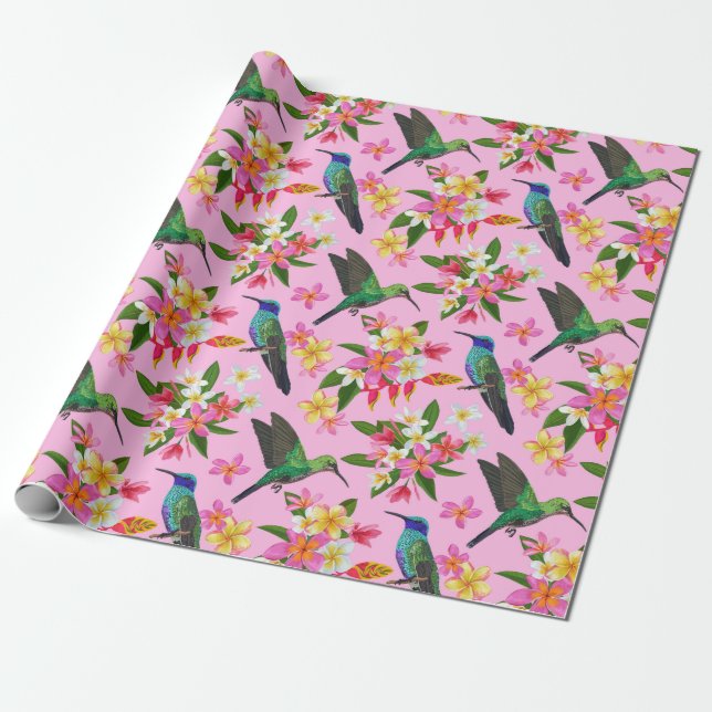 Hummingbirds Wrapping Paper Geschenkpapier (Ungerollt)