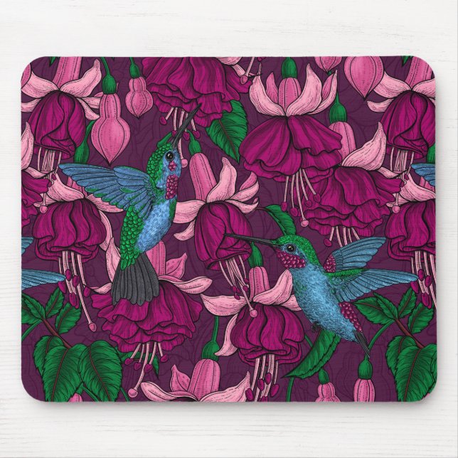 Hummingger Garten Mousepad (Vorne)