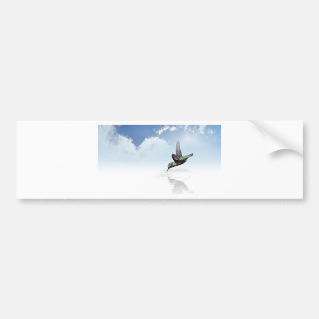 Hummingvogel Autoaufkleber (Vorne)
