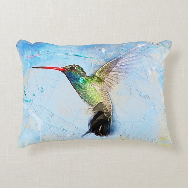 Hummingvogel Dekokissen (Vorderseite)