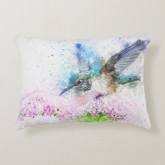 Hummingvogel Dekokissen (Vorderseite)