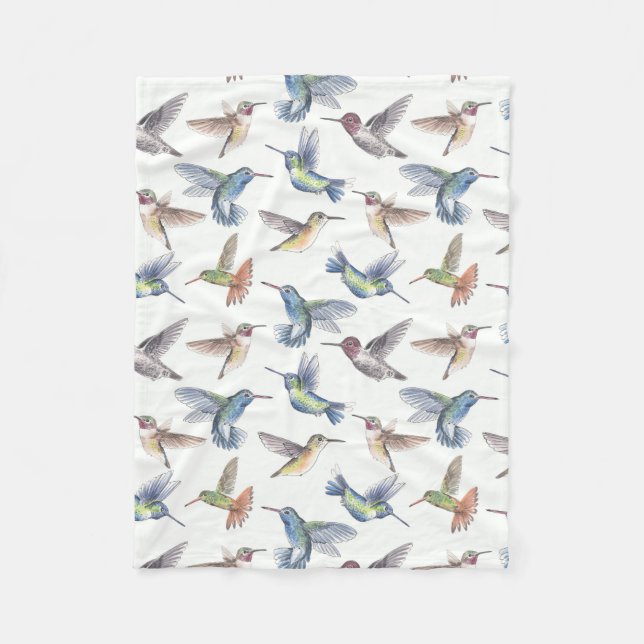 Hummingvögel Fleecedecke (Vorderseite)