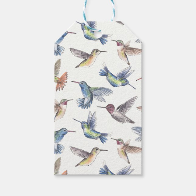 Hummingvögel Geschenkanhänger (Vorderseite)