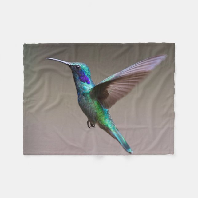Hummingvogel im Flug Fleecedecke (Vorderseite (Horizontal))