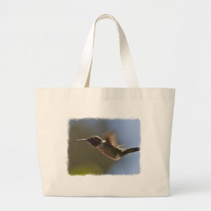 Hummingvogel im Flug Jumbo Stoffbeutel