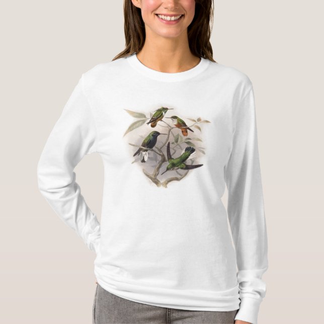 Hummingvögel im Flug T-Shirt (Vorderseite)