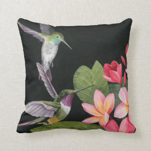 Hummingvögel in der Plumeria Kissen