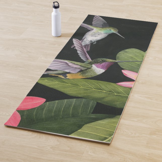 Hummingvögel in der Plumeria Yogamatte (Beispiel)