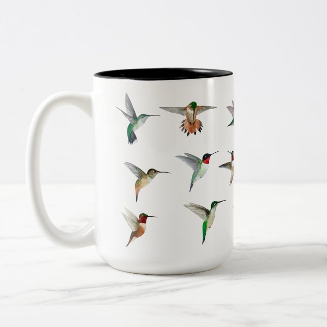 Hummingvögel in Nordamerika  Zweifarbige Tasse (Links)