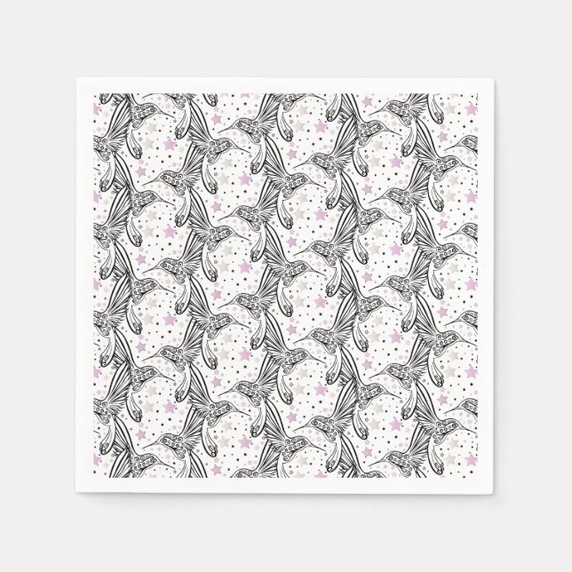 Hummingvögel IV Serviette (Vorderseite)