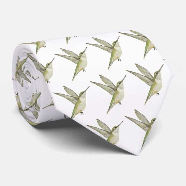Hummingvogel Krawatte (Gerollt)