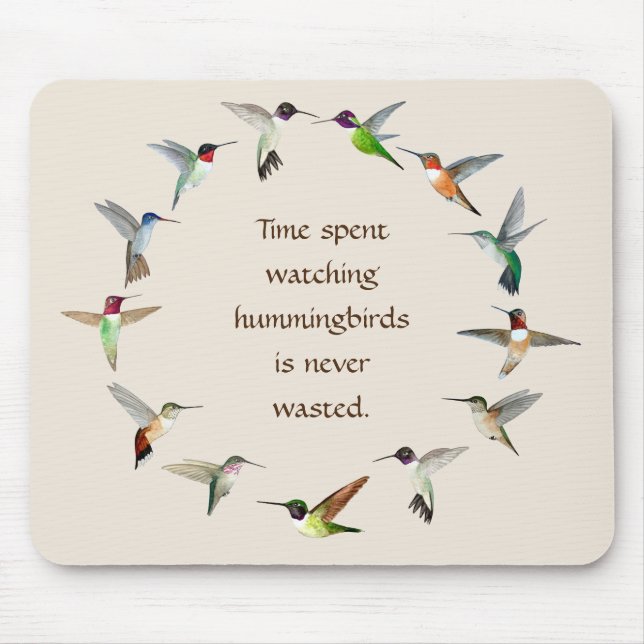 Hummingvogel Mousepad (Vorne)
