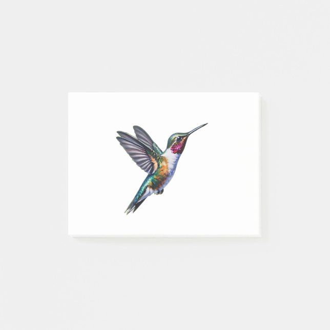 Hummingvogel Post-it Klebezettel (Vorderseite)