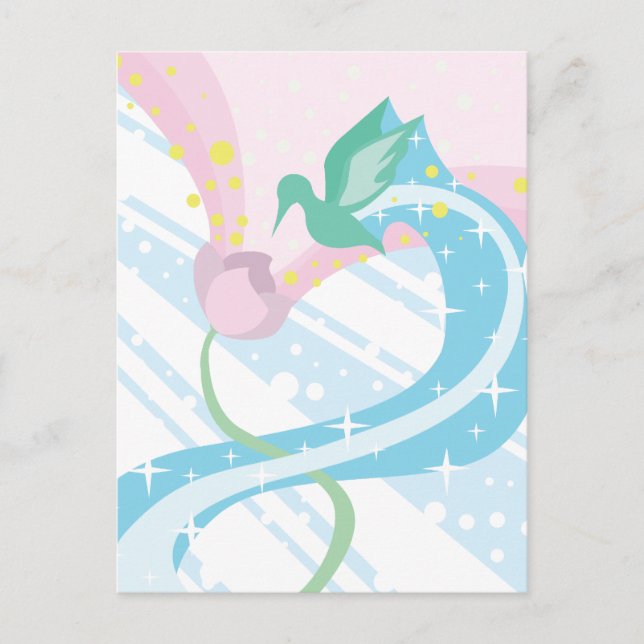 Hummingvogel Postkarte (Vorderseite)