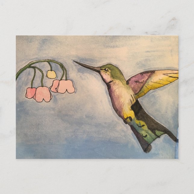 Hummingvogel Postkarte (Vorderseite)