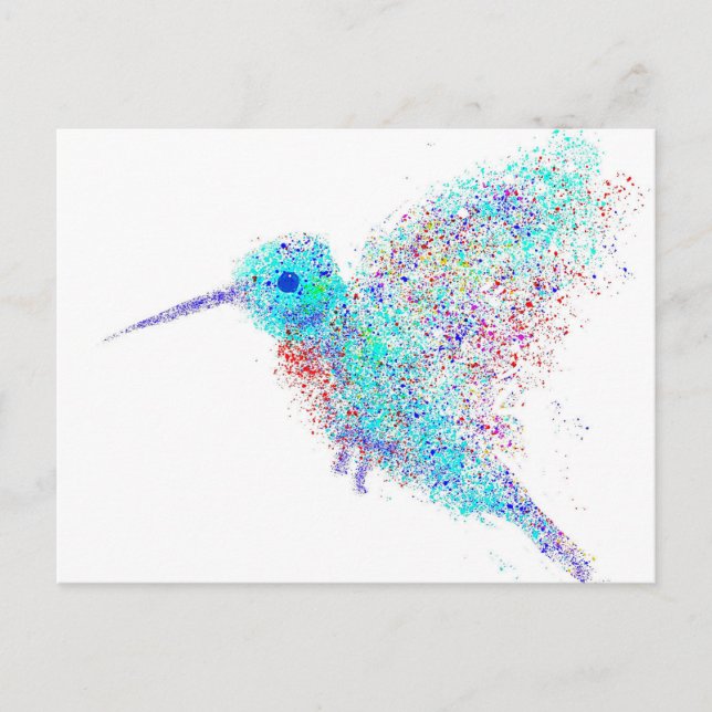 Hummingvogel Postkarte (Vorderseite)
