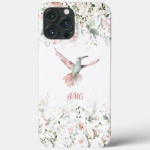 Hummingvogel, Rosen mit rosa Rosen, Grünflächen