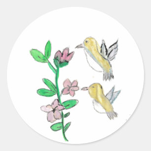 Hummingvögel Runder Aufkleber