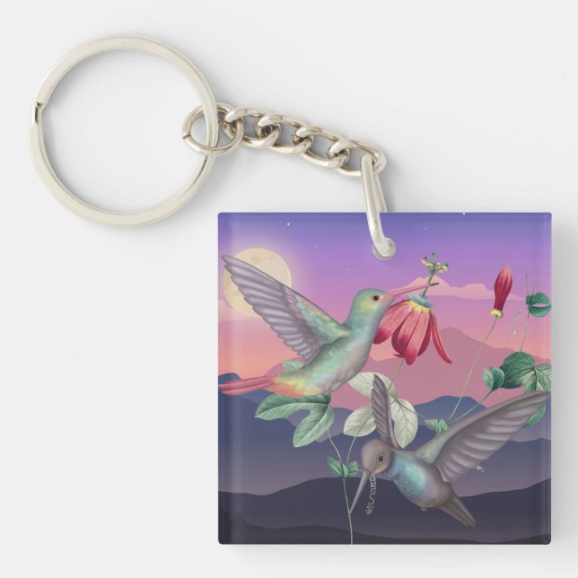 Hummingvögel Schlüsselanhänger (Vorderseite)