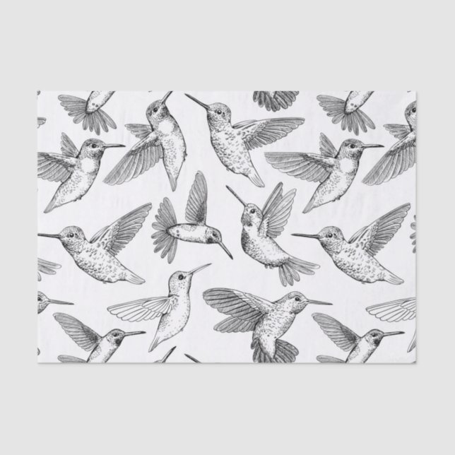 Hummingvögel Seidenpapier (Vorderseite)