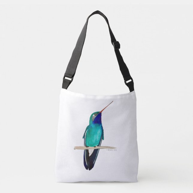 Hummingvogel Tragetaschen Mit Langen Trägern (Vorderseite)