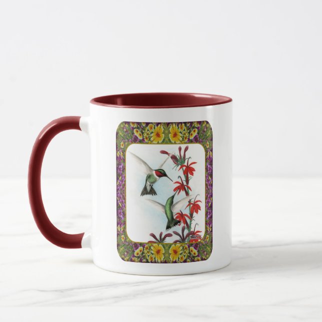 Hummingvögel und Blume #5 Tasse (Links)