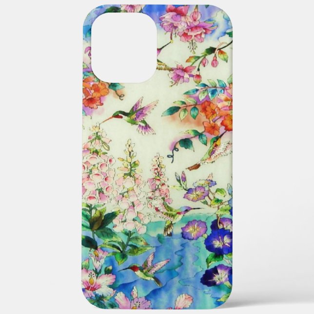 Hummingvögel und Blume Case-Mate iPhone Hülle (Rückseite)