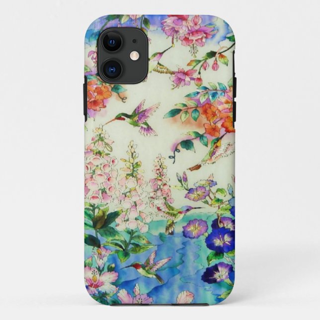 Hummingvögel und Blume Case-Mate-   iPhonecase Case-Mate iPhone Hülle (Rückseite)