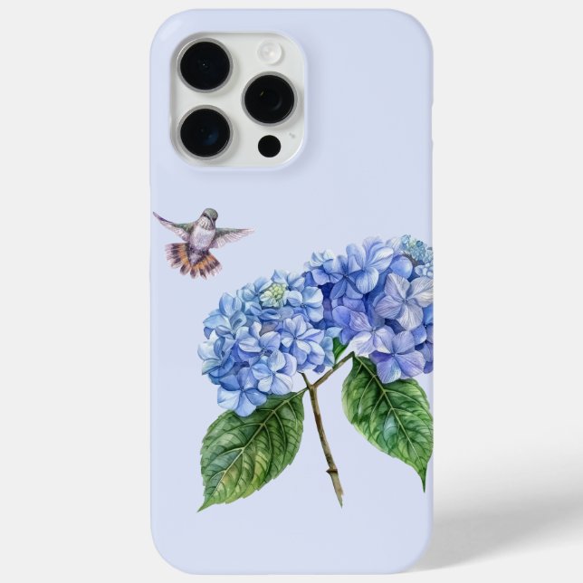 Hummingvogel und Hydrangea Case-Mate iPhone Hülle (Rückseite)