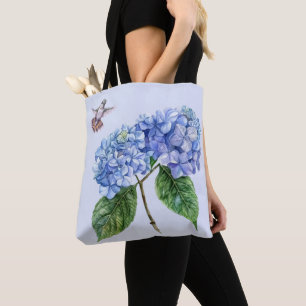 Hummingvogel und Hydrangea Tasche
