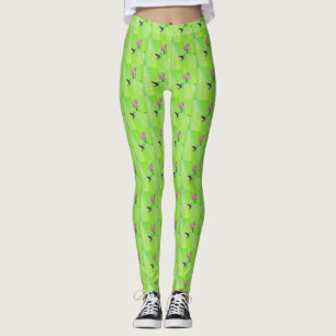 Hummingvogel und Platterbsen Malerei Leggings