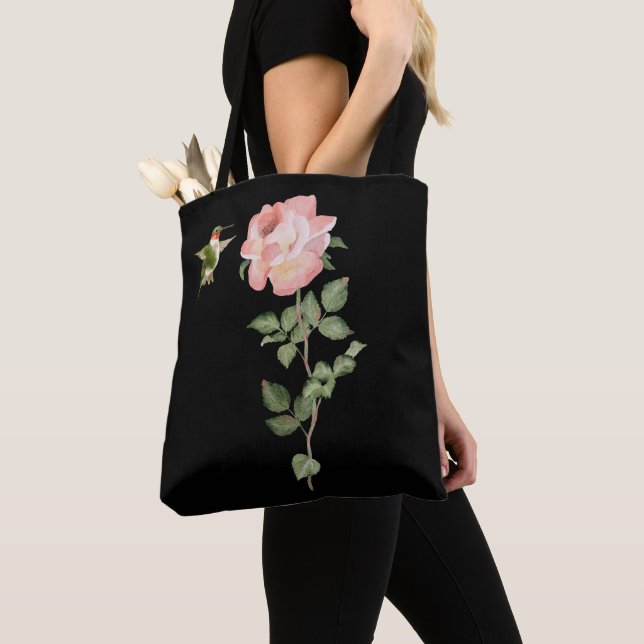 Hummingvogel und Rose Tasche (Von Nahem)