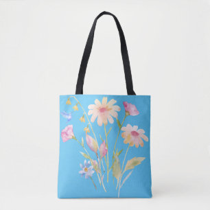 Hummingvogel und Wildblumen Tasche