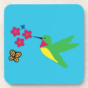 Hummingvogel-Untersetzer (harter Kunststoff) Getränkeuntersetzer
