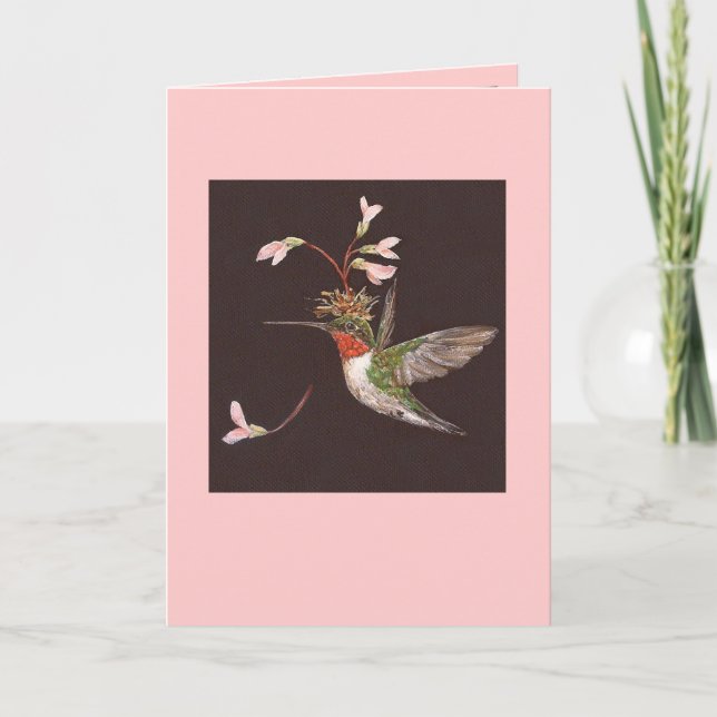 Hummingvogelkarte, Ozzie Karte (Vorderseite)