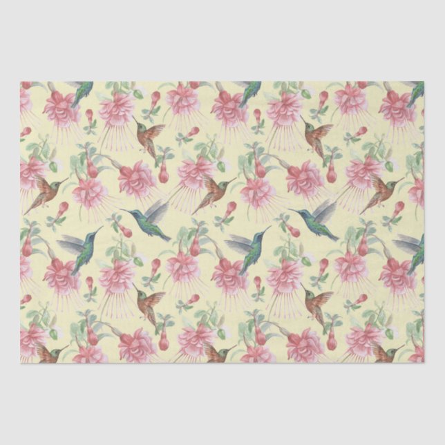 Hummingvogelpapier Seidenpapier (Vorderseite)