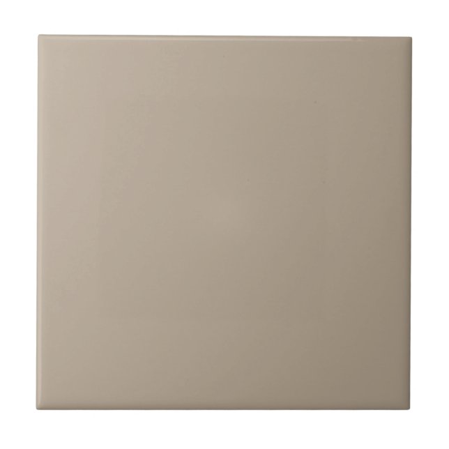 Hummus Beige, hellbraune neutrale Vollfarbe Fliese (Vorderseite)