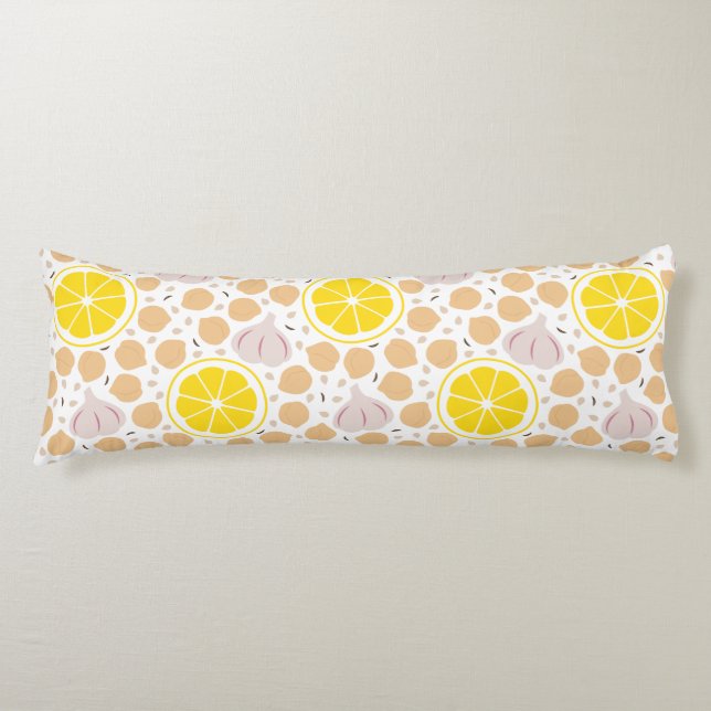 Hummus Body Pillow Seitenschläferkissen (Vorderseite)