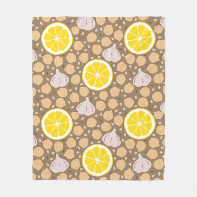 Hummus Fleece Blanket (Vorderseite)