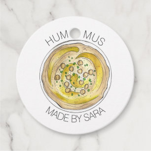 Hummus Houmous Dip hausgemachte aus der Küche von Geschenkanhänger